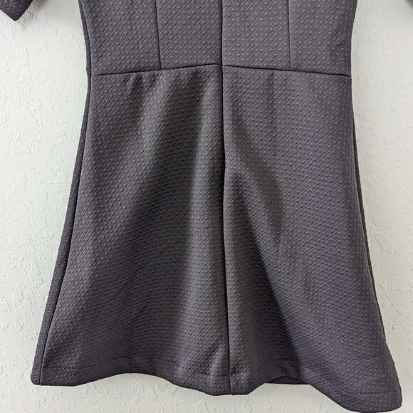 NWT Banana Republic Dress Women's Fit & Flare Midi Gray Brand New Dark Academia - Picture 8 of 10